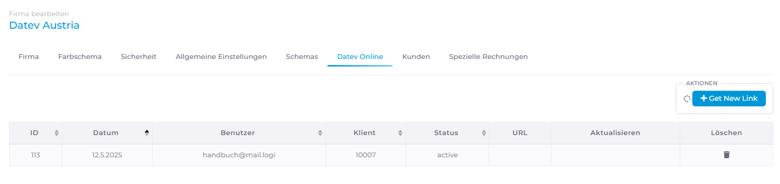 Datev Online Links