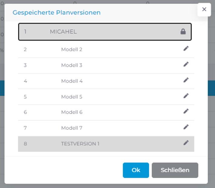 Logisth.AI Planung | Planversionen aufrufen