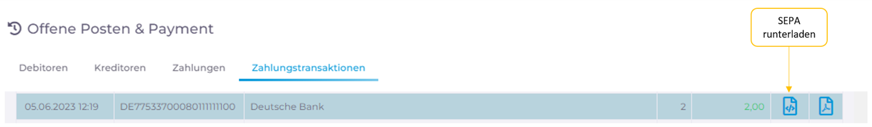 Logisth.AI – Zahlungstransaktion mit Sepa-File Logisth.AI – Zahlungstransaktion mit Sepa-File